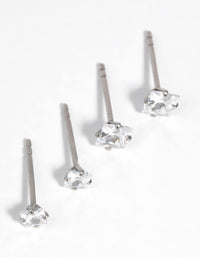 Gold-Plated Square Stud Earring Set - link has visual effect only