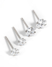 Gold-Plated Square Stud Earring Set - link has visual effect only