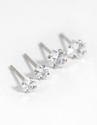 Surgical Steel Square Stud Earring Set - link has visual effect only