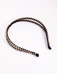 Diamante Crossover Headband - link has visual effect only