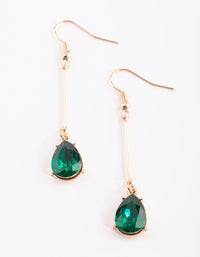 Green Teardrop Earrings - link has visual effect only