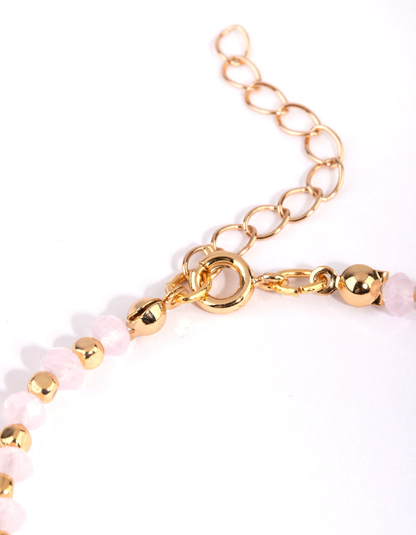 Gold Plated Disc Bracelet