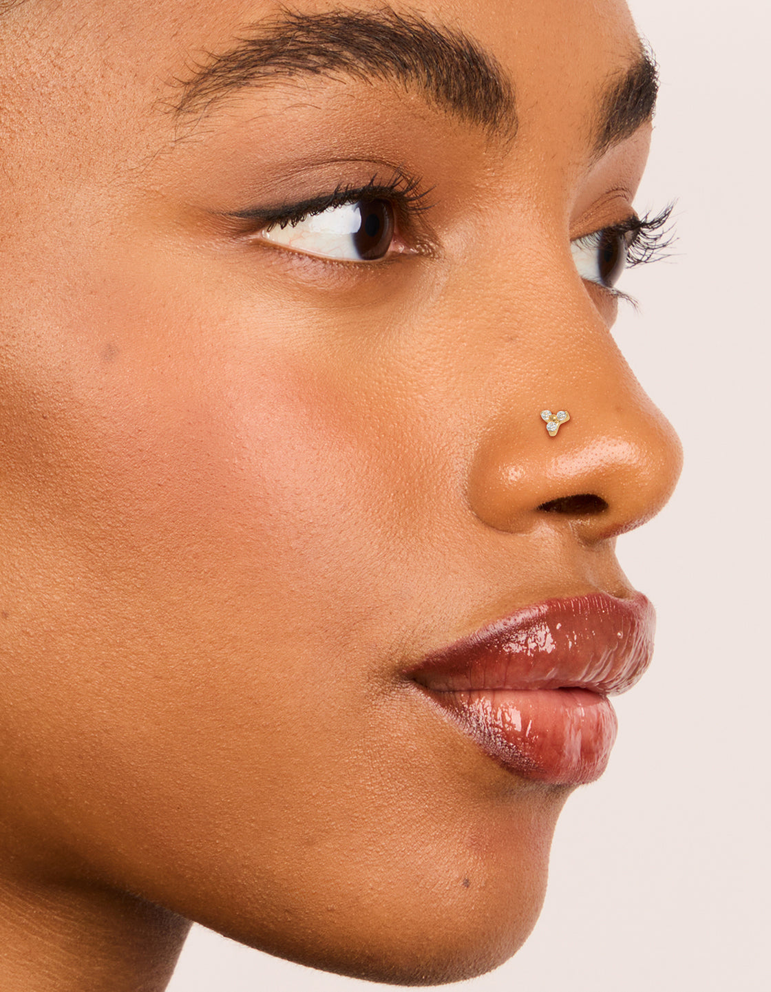Titanium Diamante Nose Studs