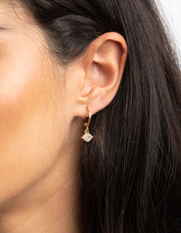 Gold Evil Eye Huggie Hoop Earrings - link has visual effect only