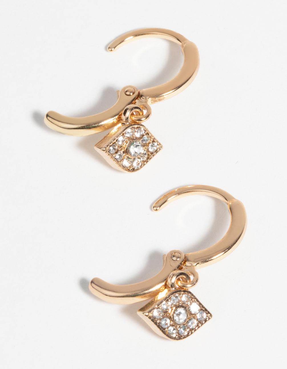 Gold Evil Eye Huggie Hoop Earrings