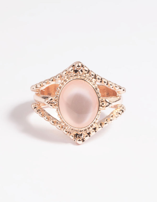 Rose Gold Cats Eye Ring