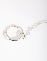 Silver Chain Drop Earrings - link has visual effect only