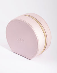 Lilac Faux Leather Mirror Travel Jewellery Box - link has visual effect only