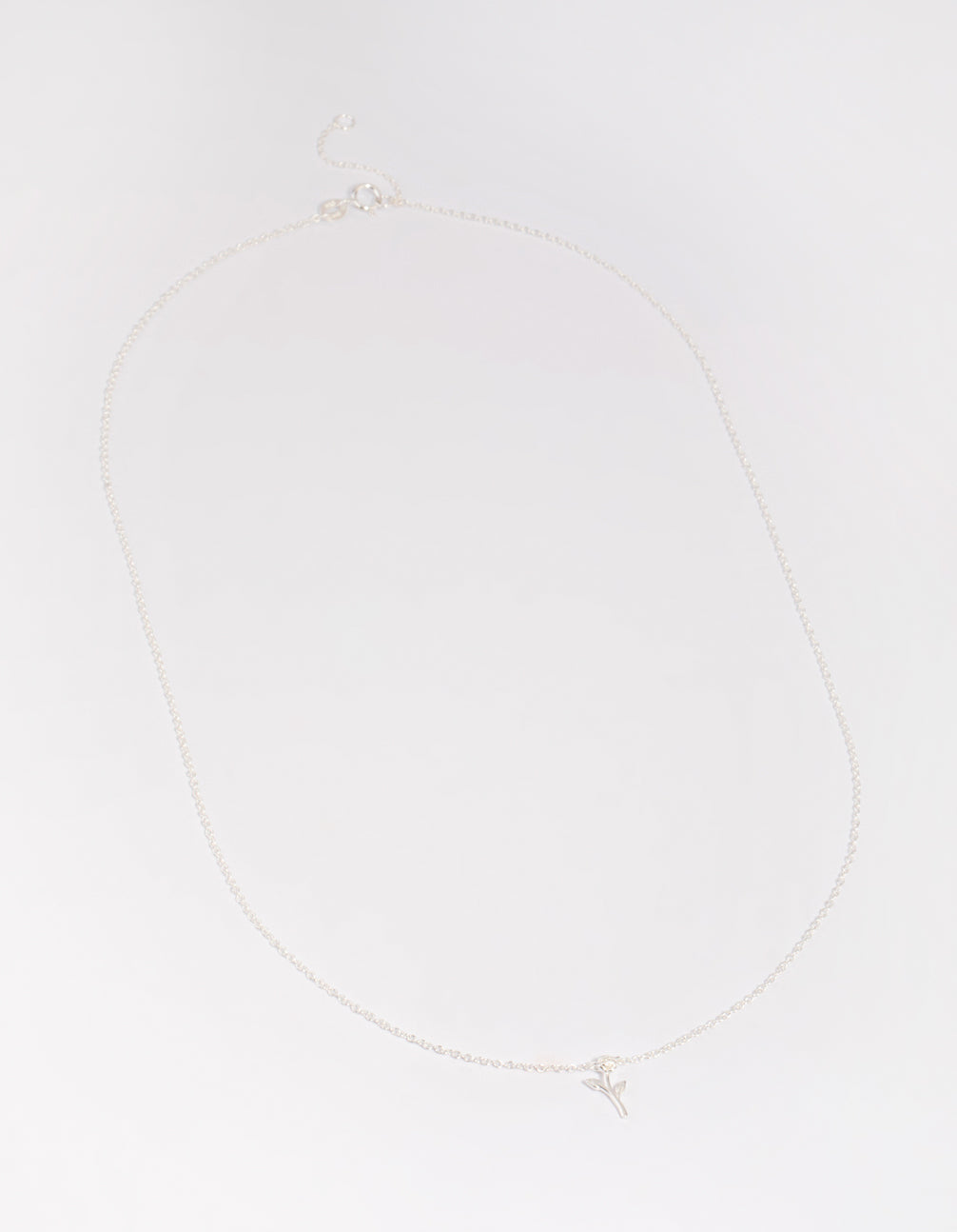 Sterling Silver Rose Necklace