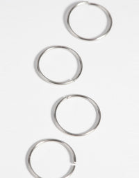 Surgical Steel Nose Ring 4-Pack - link has visual effect only