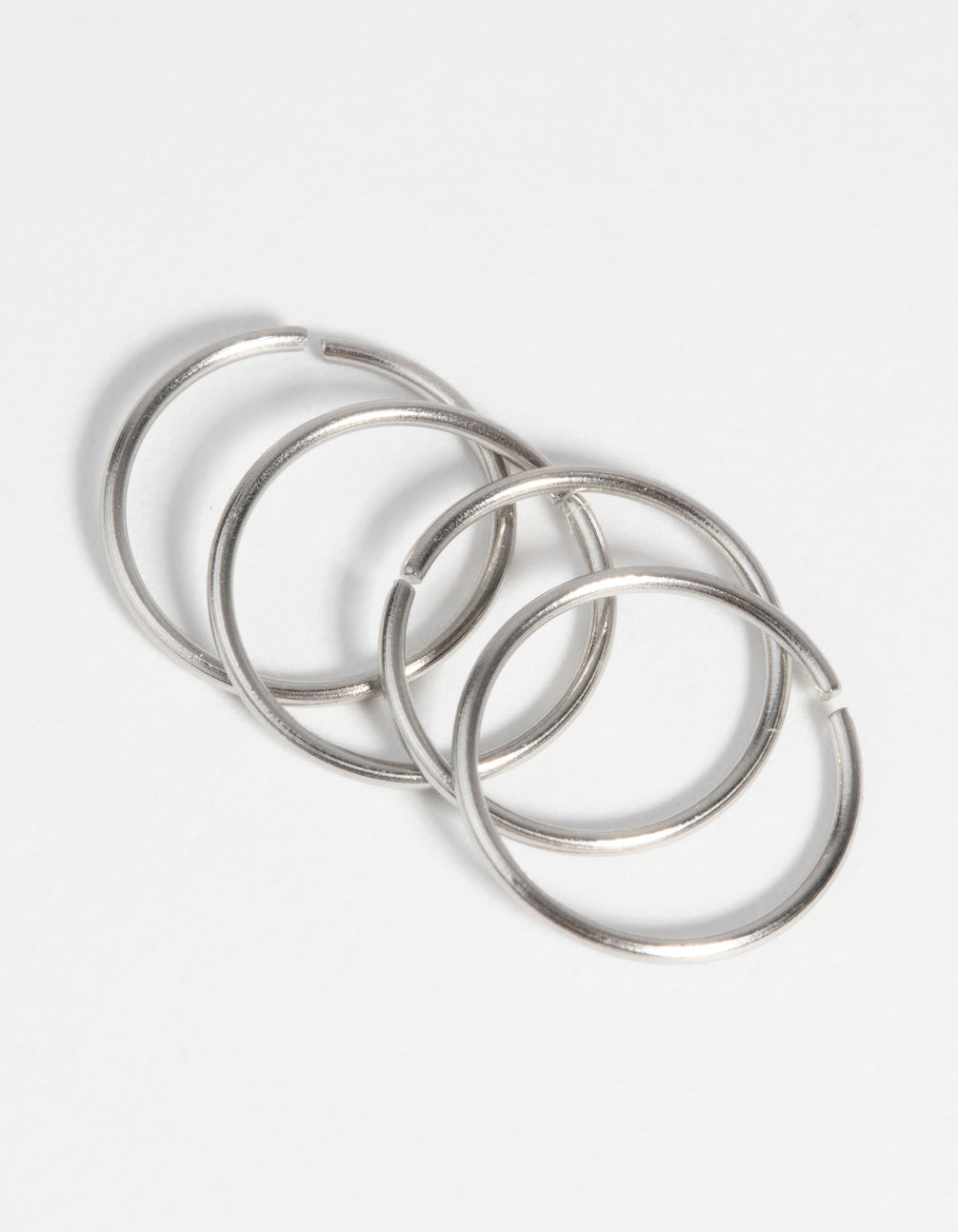 Surgical Steel Nose Ring 4-Pack