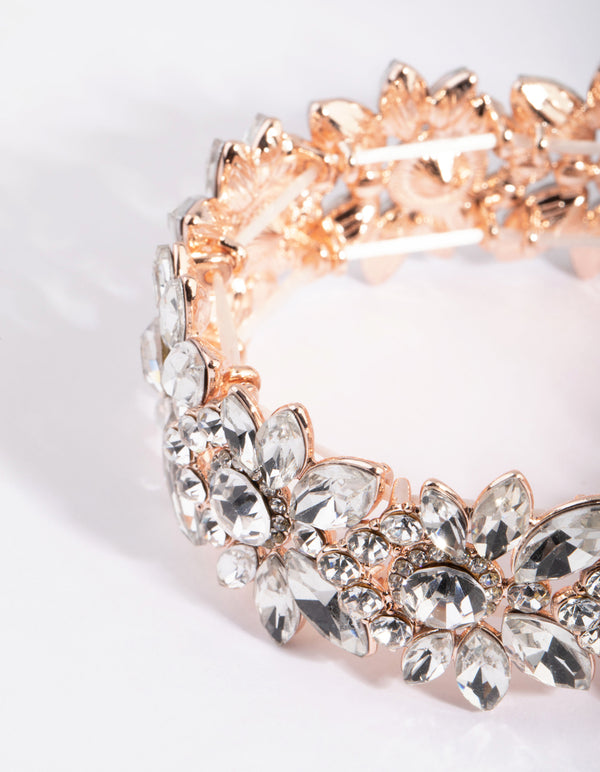 Rose Gold Diamante Bracelet