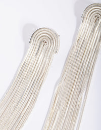 Silver Waterfall Diamante Earrings - link has visual effect only