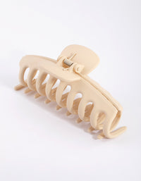 Large Matte Cream Claw Clip - link has visual effect only