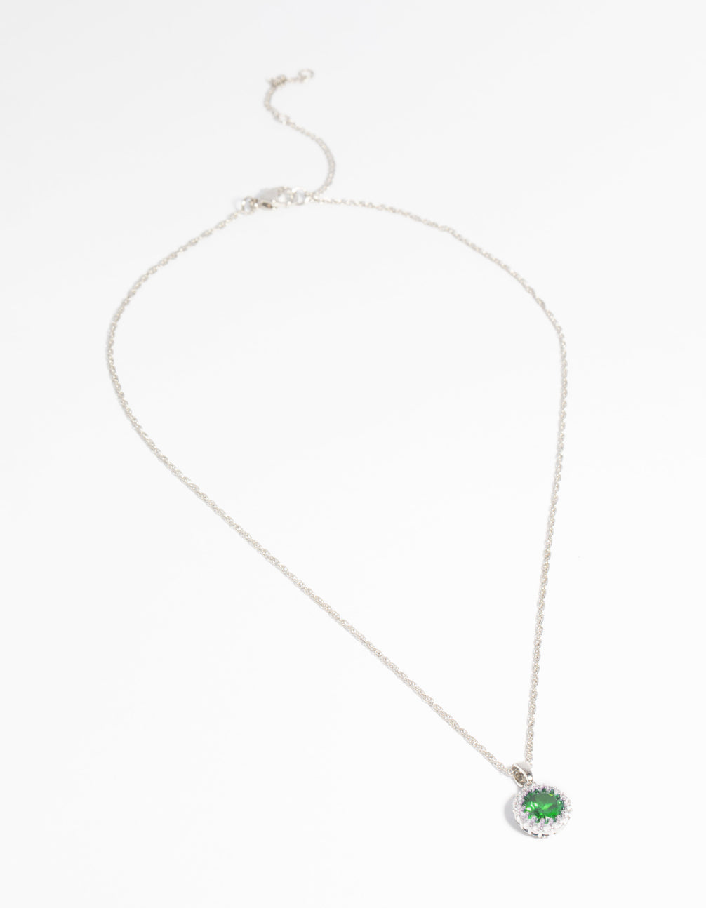 Silver Cubic Zirconia Diamante Necklace