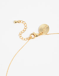 Gold Cubic Zirconia Necklace - link has visual effect only