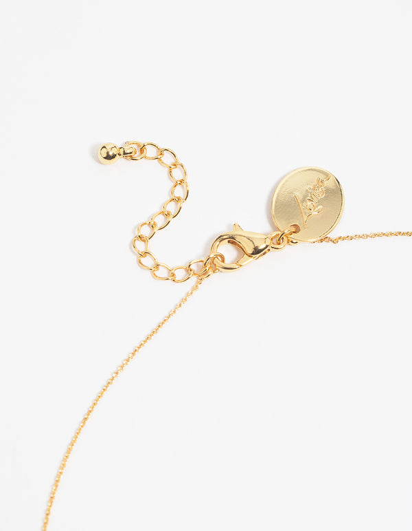 Gold Cubic Zirconia Necklace