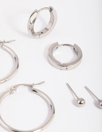 Stainless Steel Ball Stud Earring Pack - link has visual effect only