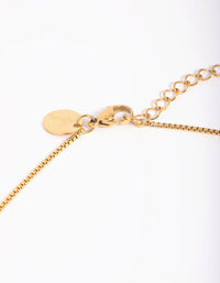 Gold Plated Stainless Steel Cross Necklace - link has visual effect only