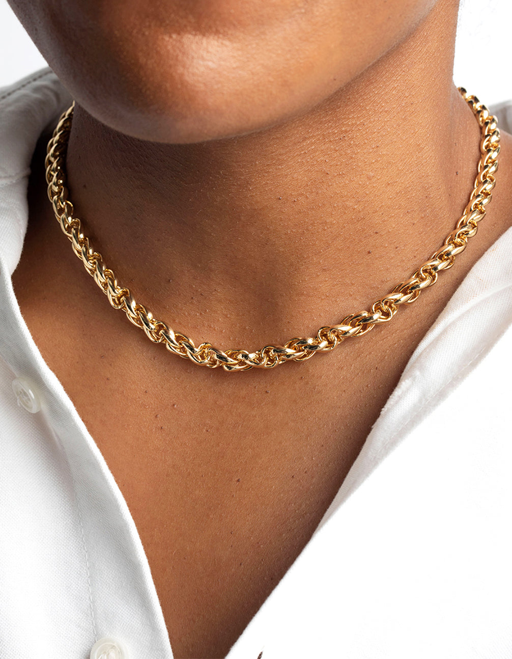 Gold Plated Chain Necklace