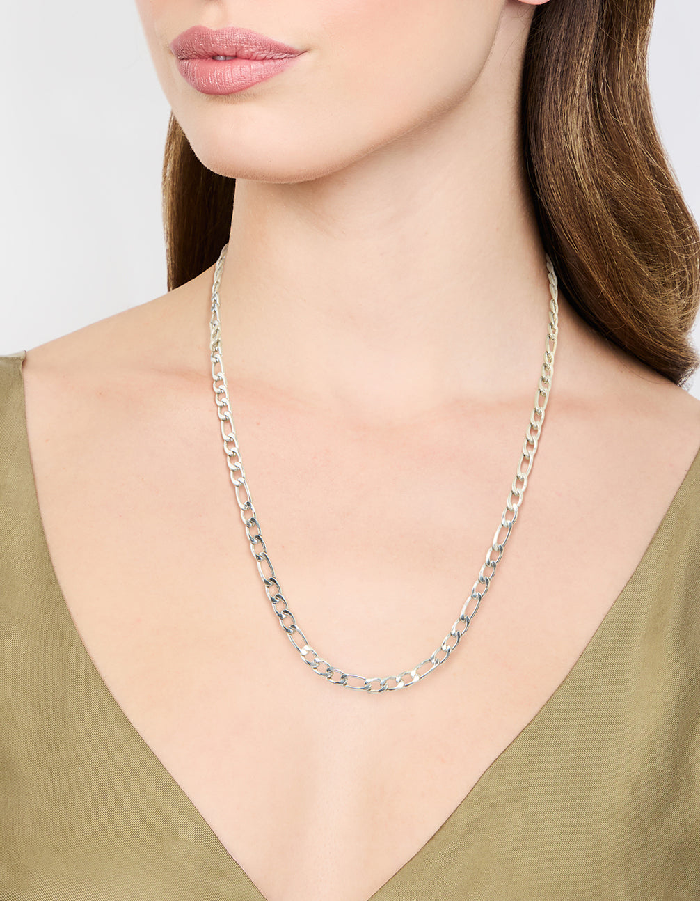 Waterproof Stainless Steel Figaro Necklace
