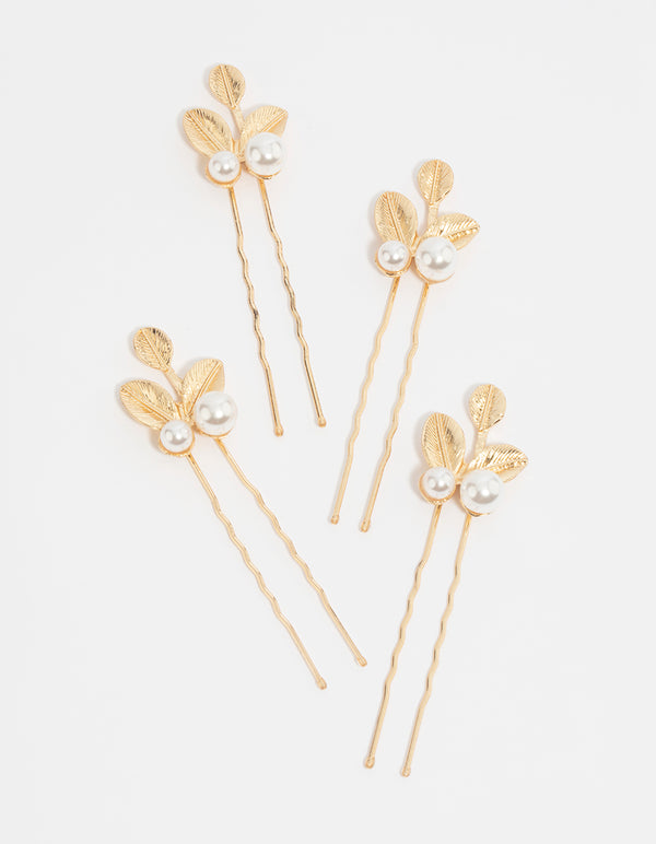 Gold Leaf & Pearl Pin Pack