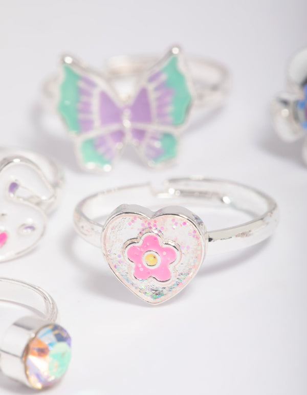 Kids Bunny Garden Ring 6-Pack