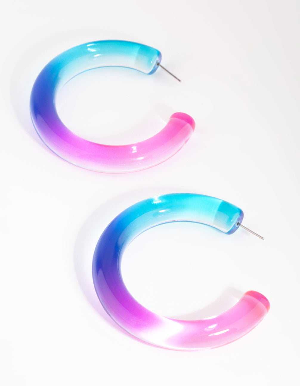 90s Acrylic Hoop Earrings