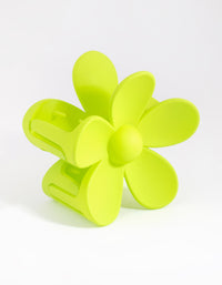 90s Green Daisy Flower Claw - link has visual effect only