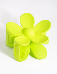 90s Green Daisy Flower Claw - link has visual effect only