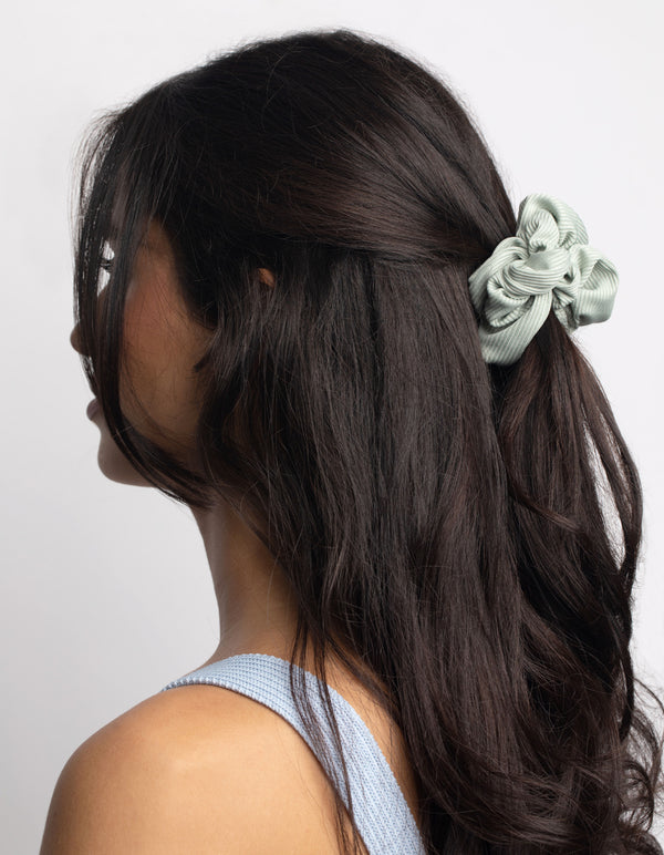Sage Ribbed Scrunchie