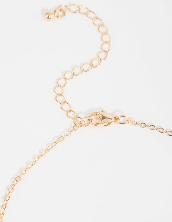 Gold Rose Quartz Necklace