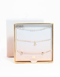 Gold Star Bracelet & Anklet Pack - link has visual effect only