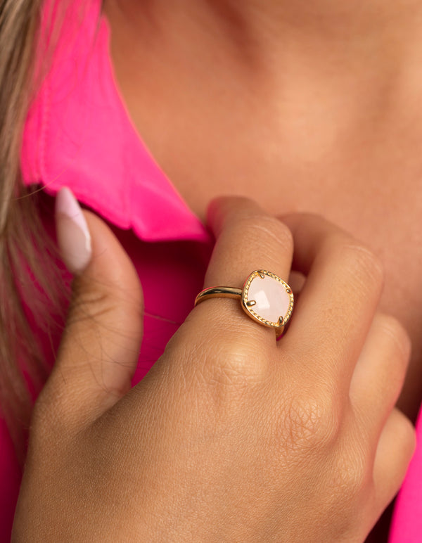 Gold Semi-Precious Stone Ring