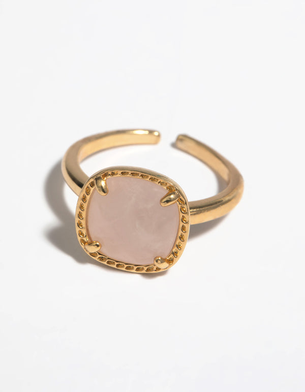 Gold Semi-Precious Stone Ring