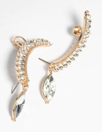 Gold Marquise Cuff Earrings - link has visual effect only