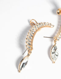 Gold Marquise Cuff Earrings - link has visual effect only