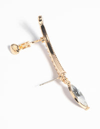 Gold Marquise Cuff Earrings - link has visual effect only
