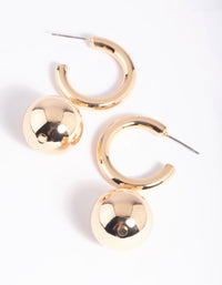 Gold Statement Hoop Earrings - link has visual effect only