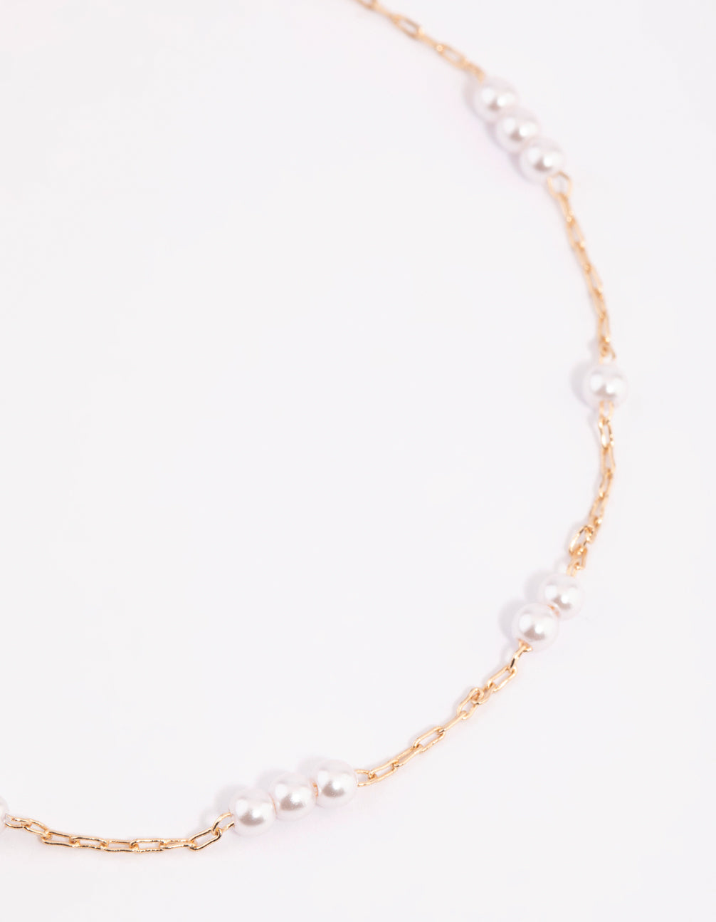 Gold Dainty Pearl Anklet