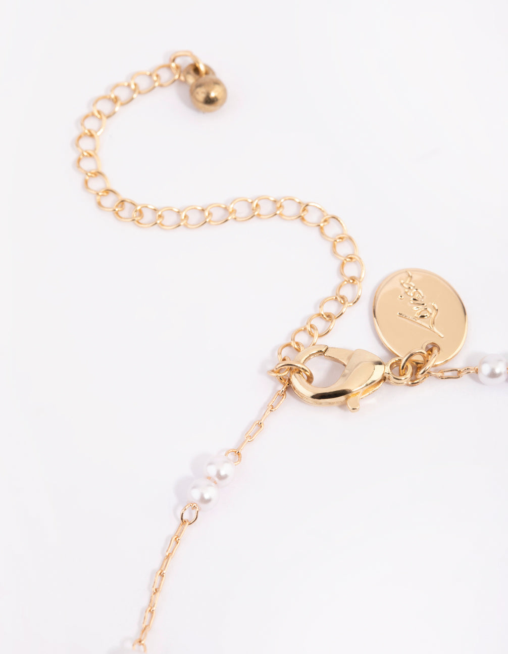 Gold Dainty Pearl Anklet