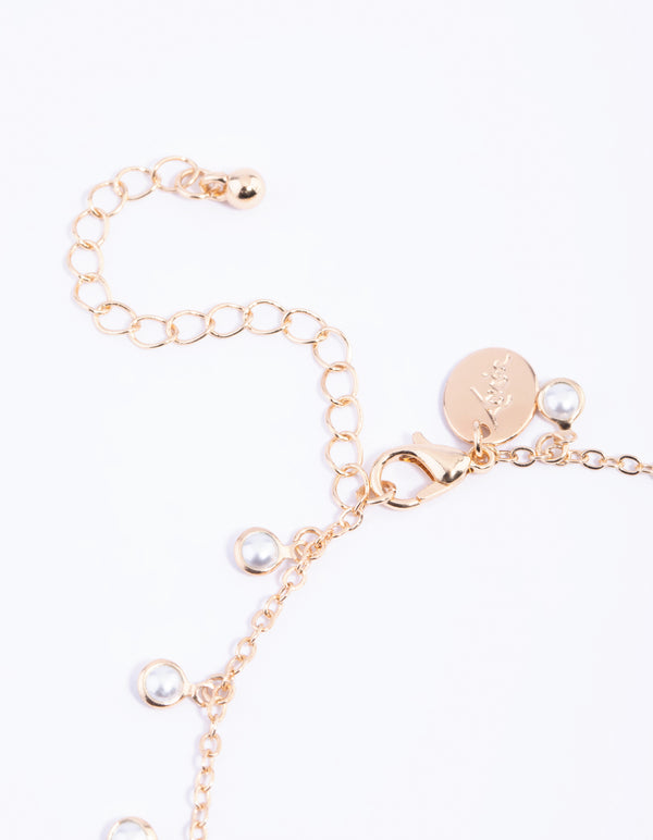 Gold Pearl Anklet