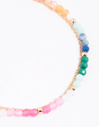 Gold Chain & Bead Anklet Pack - link has visual effect only