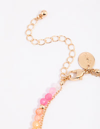 Gold Chain & Bead Anklet Pack - link has visual effect only
