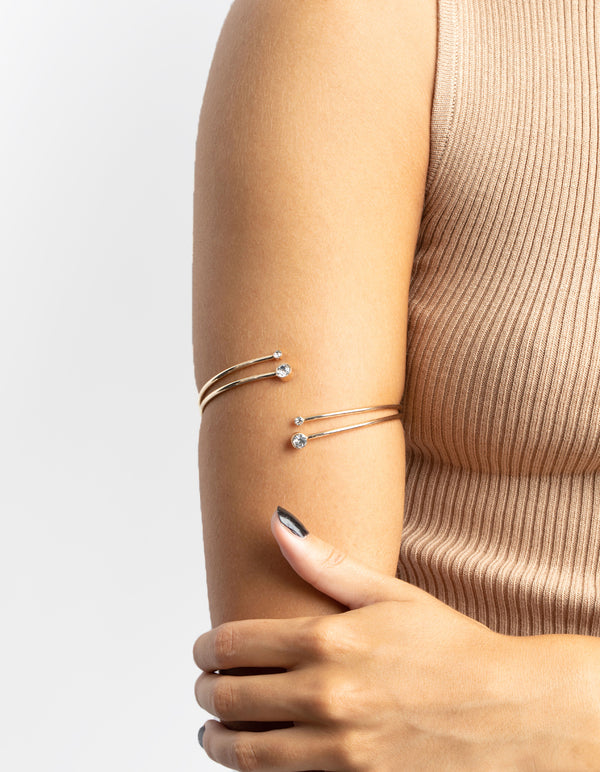 Rainbow Diamante Arm Cuff
