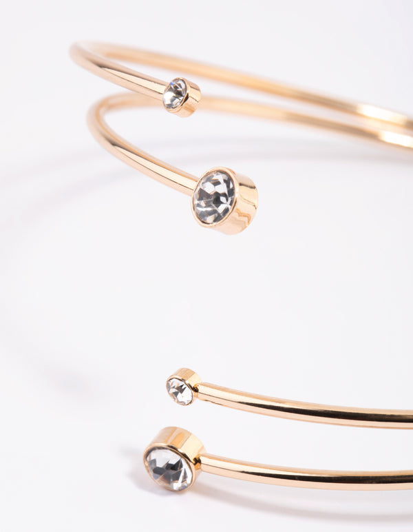 Rainbow Diamante Arm Cuff