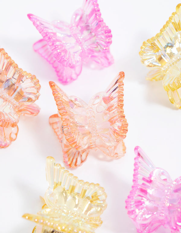 Bright Butterfly Mini Claw Clip 6-Pack