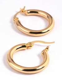 Gold Plated Thin Hoop Earrings - link has visual effect only