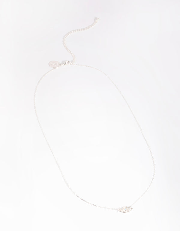 Silver Plated Evil Eye Pendant Necklace