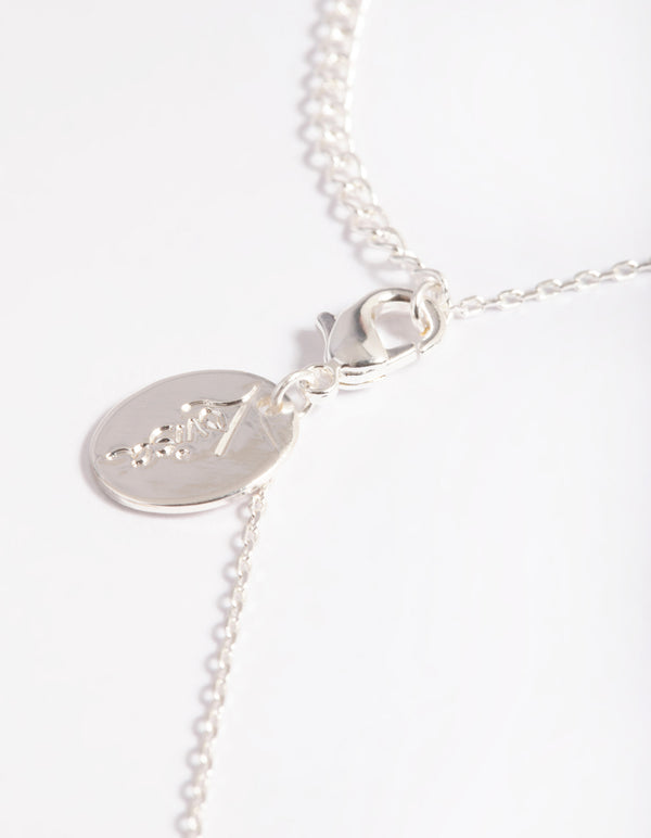 Silver Plated Evil Eye Pendant Necklace